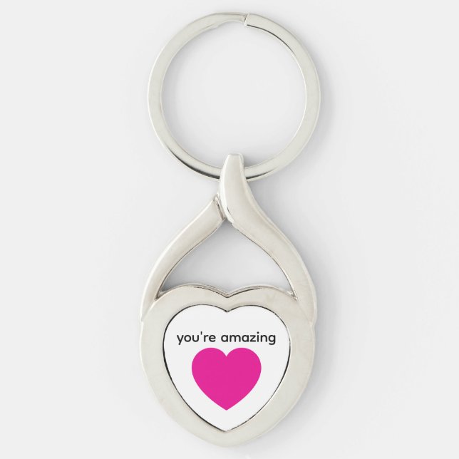 heart keychain keepsake schlüsselanhänger (Vorderseite)