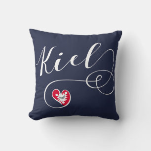 Heart Kiel Pillow, Deutschland Kissen