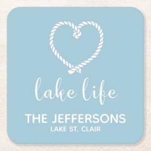 Heart Lake Life Custom Untersetzer
