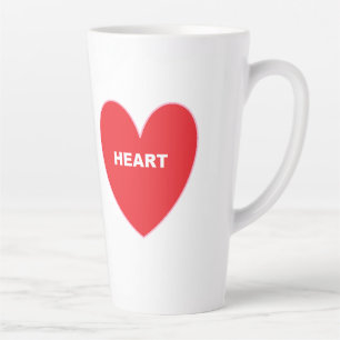 Heart Latte Milchtasse