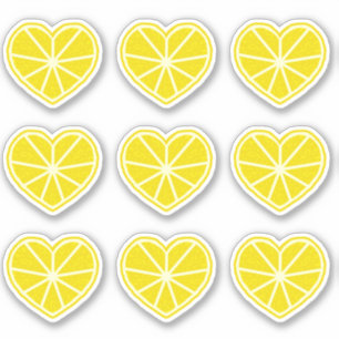 Heart Lemon Aufkleber