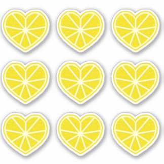 Heart Lemon Aufkleber