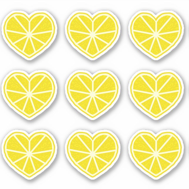 Heart Lemon Aufkleber (Vorderseite)