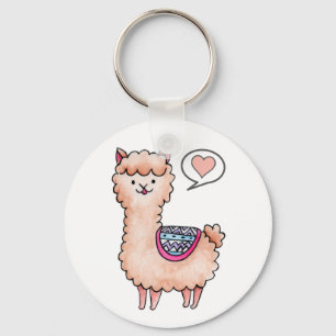 Heart Llama Schlüsselanhänger