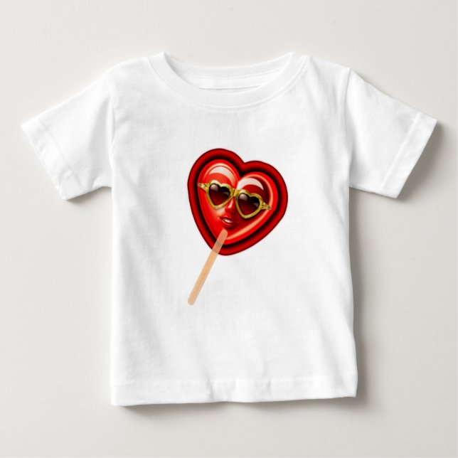 Heart Lolly Baby T-shirt (Vorderseite)