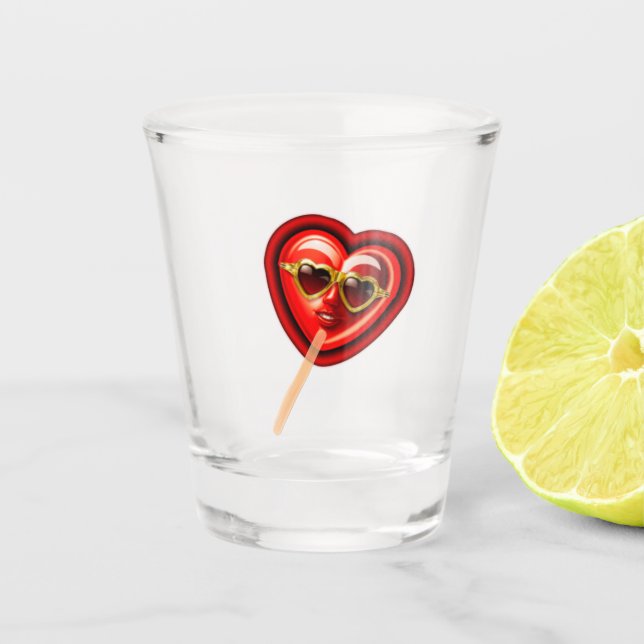 Heart Lolly Schnapsglas (Vorderseite)