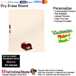 Heart Magic Beige Trockene Erase Board mit Pen Hol