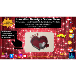 Heart Magic Love Bath Mat with a Beige Background Badematte