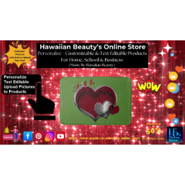 Heart Magic Love Bath Mat with a Green Background Badematte