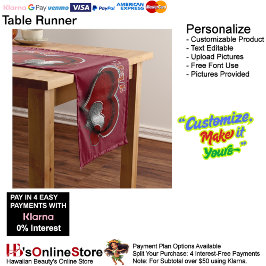 Heart Magic Maroon Tischläufer Haushaltswäsche