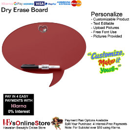 Heart Magic Red Dry Erase Board mit Pen Holder