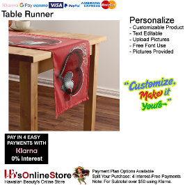 Heart Magic Red Table Runner Haushaltswäsche Großer Tischläufer