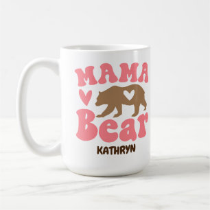 Heart Mama Bear Retro Niedlich Funny Mama Gift Kaffeetasse