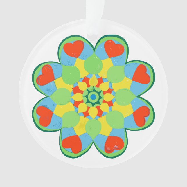 Heart Mandala Ornament (Vorderseite)