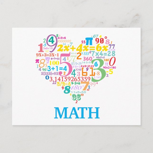 Heart Math Postkarte (Vorderseite)