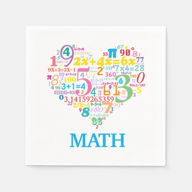 Heart Math Serviette (Vorderseite)