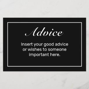 Heart Modern Minimalistisch Black Wedding Advice C