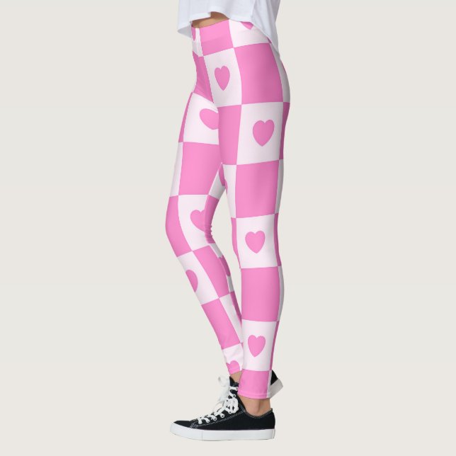Heart Modern Pink Liebe Collection Leggings (Links)