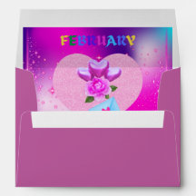 Heart Month Matching Envelopes im Februar