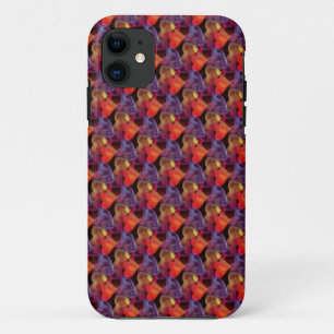 HEART-Muster - rote violette Farbe Case-Mate iPhone Hülle