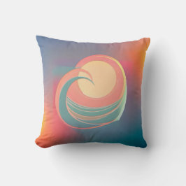 Heart Ocean Wave Sun Throw Kissen