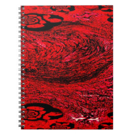 Heart of Chaos – Infinite Red Spiral Notizblock