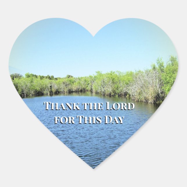 Heart of Daily Gratitude Herz-Aufkleber (Vorderseite)