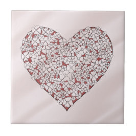Heart of Flowers Decorative Tile Fliese