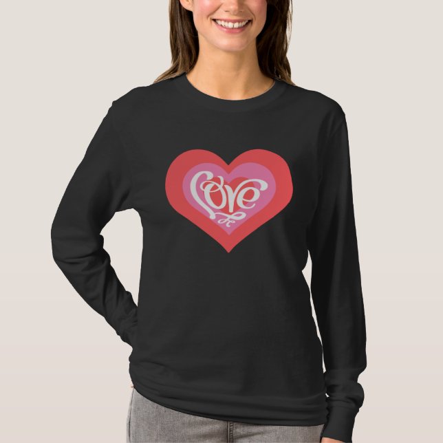 Heart of Love Valentine s Day Men Women T-Shirt (Vorderseite)
