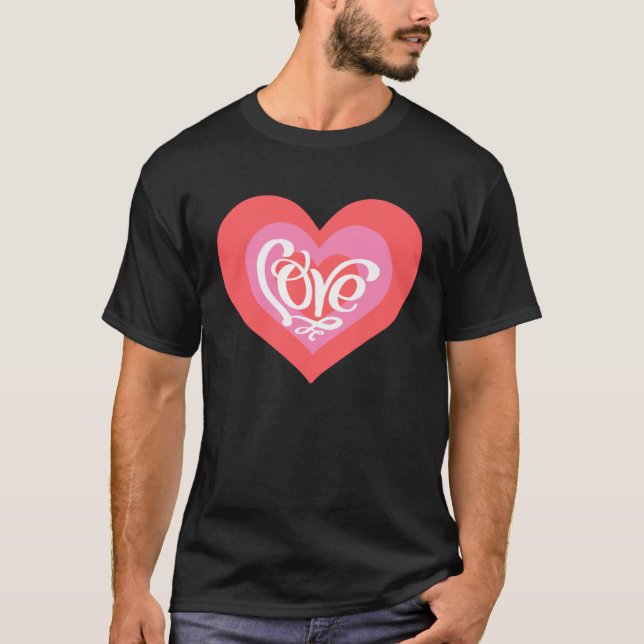 Heart of Love Valentine s Day Men Women T-Shirt (Vorderseite)