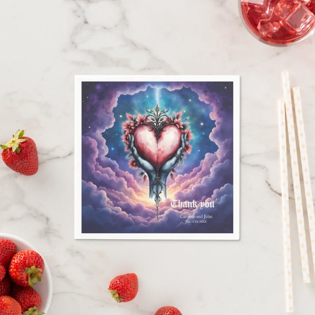 Heart of Quiet Magic.  Serviette (Beispiel)