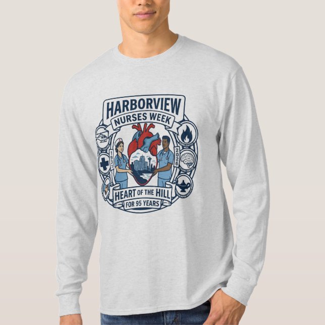 Heart of the Hill Langarm (Design A) T-Shirt (Vorderseite)