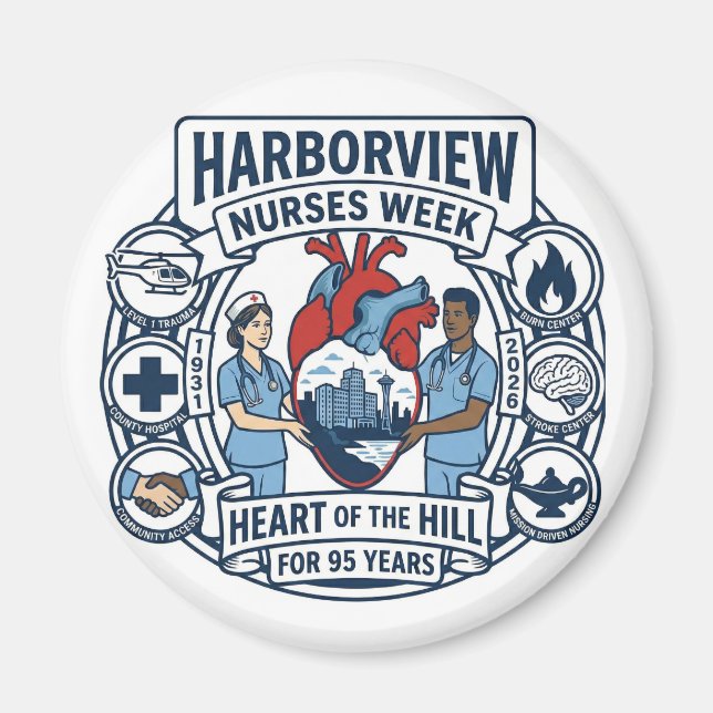 Heart of the Hill Magnet (Design A) (Vorne)