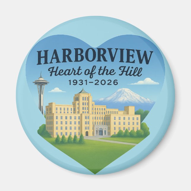 Heart of the Hill Magnet (design B) (Vorne)