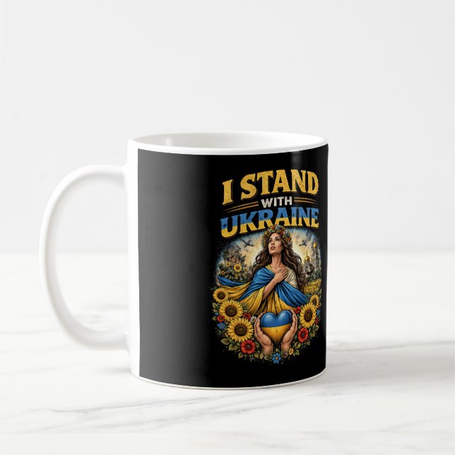 Heart of Ukraine Kaffeetasse (Links)