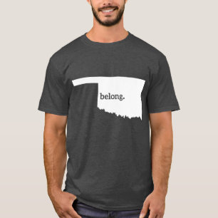 Heart Oklahoma Belong Staat Karte T-Shirt