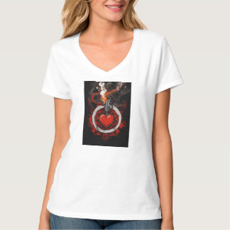 Heart on Fire - Passionate Liebe Graphic T-Shirt