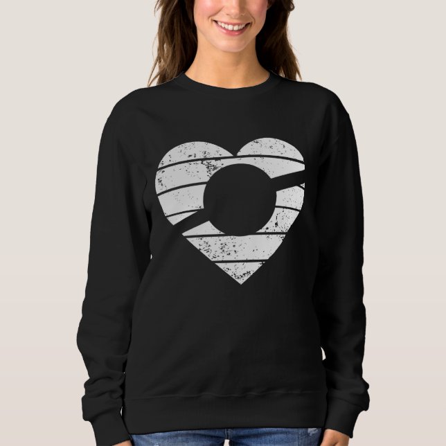Heart One Wheel Love Electric Skateboard Float Ska Sweatshirt (Vorderseite)