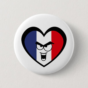 Heart over France - For real French people! Button