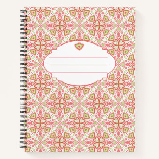 Heart Pattern Notebook – Customize Interior Pages Notizbuch