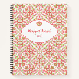 Heart Pattern Notebook – Customize Interior Pages Notizbuch