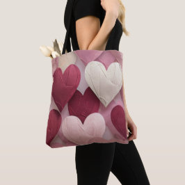Heart Pattern Tote Bag Cute Valentine Love bag