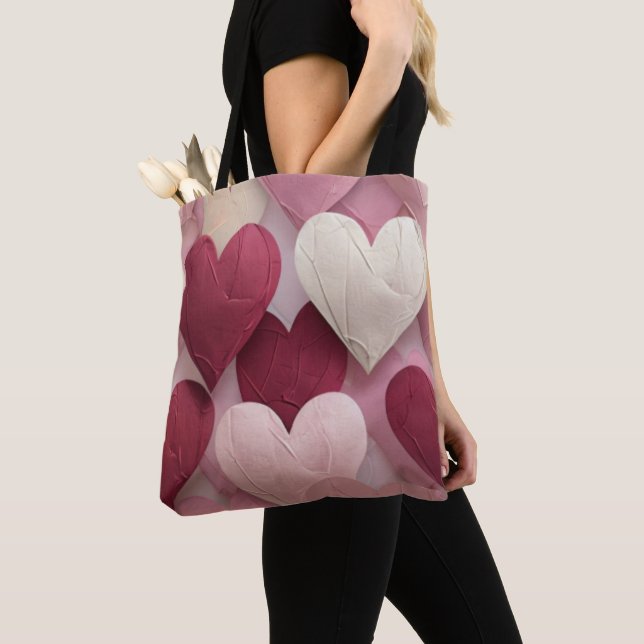 Heart Pattern Tote Bag Cute Valentine Love bag (Von Nahem)