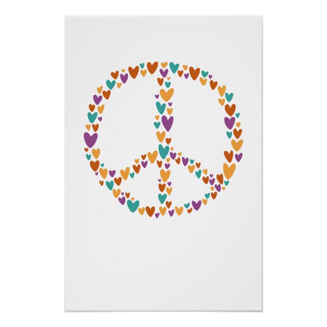 Heart Peace Sign Poster (Vorderseite)