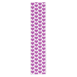 Heart Plaid Purple Pink Black Table Runner Kurzer Tischläufer