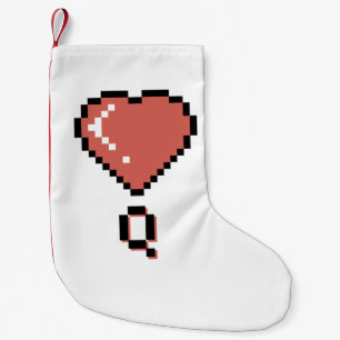 Heart Queen Black Kontur Kleiner Weihnachtsstrumpf