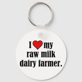 Heart Raw Milk Bauer Schlüsselanhänger