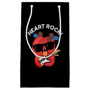 Heart Rock Funny Music Pub Dark BG Kleine Geschenktüte