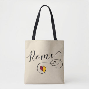 Heart Rome Flaggen Lebensmitteltasche, Italienisch
