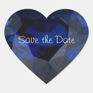 Heart Saphire Sticker